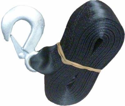 Black Trailer Winch Replacement Strap 2″ x 20′ and Safety Hook for Boat, Jet Ski and Wave Runner (Up to 5,000 lbs)