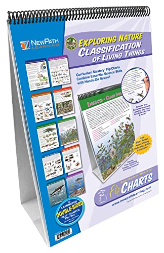NewPath Learning-34-6302 10 Piece Classification of Living Things Curriculum Mastery Flip Chart Set, Grade 5-10