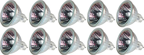 GE Lighting 20841 71-Watt 1175-Lumen MR16 Floodlight Bulb with 2-Pin Base, 10-Pack