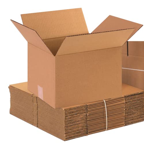 AVIDITI Moving Boxes Medium 12″L x 10″W x 8″H, 25-Pack | Corrugated Cardboard Box for Packing, Shipping and Storage 12108