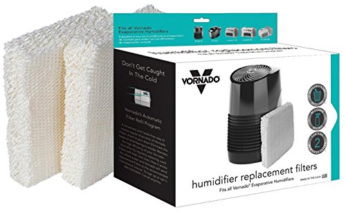 Vornado MD1-0002 Replacement Humidifier Wick Filters, 2-pk