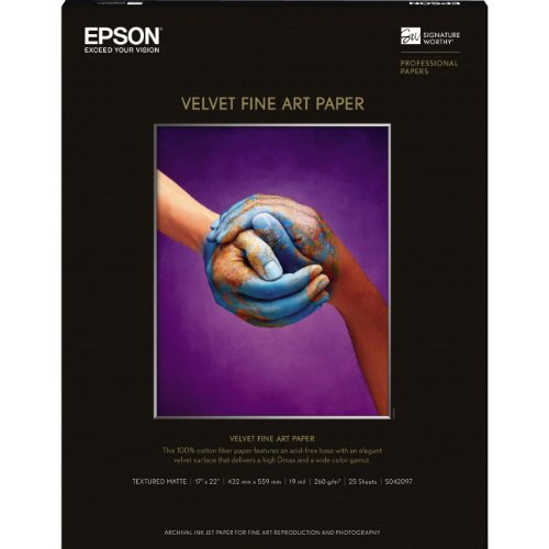The Excellent Quality Paper, 17 X 22 Velvet FINE Art