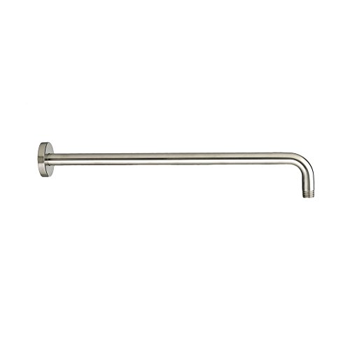American Standard 1660118.295 18 inch Wall Mount Shower Head Arm and Round Escutcheon, Brushed Nickel