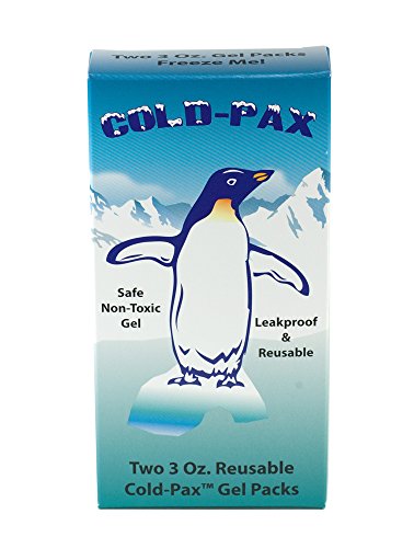 GMS Cold Pax Ice Pack Reusable 4 Pack – Extra Cold Ice Pack Replacements – 3 oz Multipurpose Gel Packs for Aches, Pains, Bruises, Sores, Coolers, Lunch Boxes, and Medical Purposes