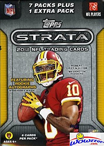 2012 Topps Strata NFL Football Factory Sealed Retail Box with 8 Foil Packs