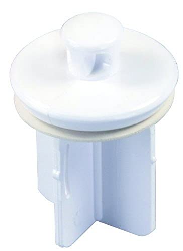 JR Products 95205 Four-Stem Pop-Up Stopper – White