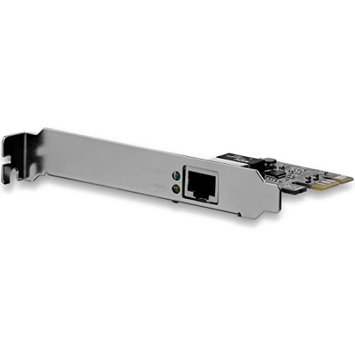 StarTech.com 1 Port PCIe Gigabit Network Server Adapter NIC Card – Dual Profile – Gigabit Desktop Adapter REV E Intel 6 Chip support (ST1000SPEX2)