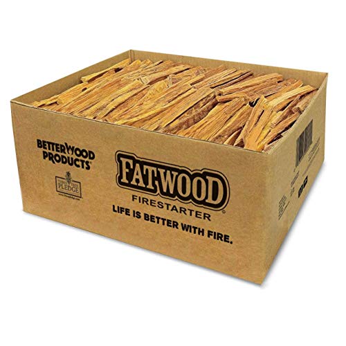 Better Wood Products 9951 Natural Pine Hand Split Fatwood 50 Pound Firestarter