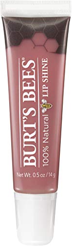 Burt’s Bees Lip Care Easter Basket Stuffers, Moisturizing Lip Shine for Women, 100% Natural, Blush, 0.5 Oz