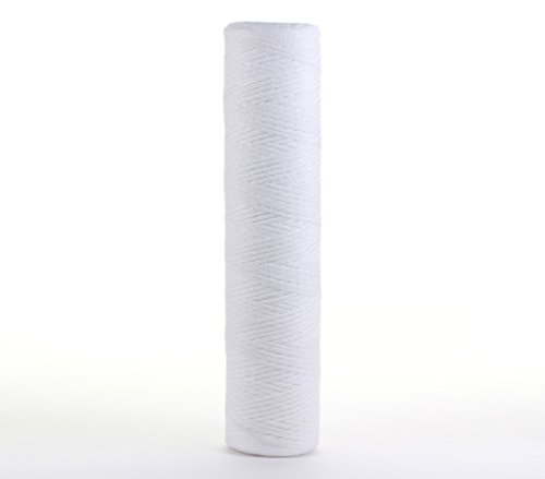 Hydronix SWC-45-2010 Sediment String Wound Water Filter Cartridge for Whole House or Commercial 4.5 x 20 – 10 micron