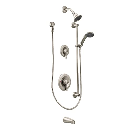 Moen Commercial M-DURA Classic brushed Nickel PosiTemp Trim Kit without Valve, 2.5-gpm, T8343CBN