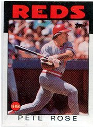 1986 Topps Baseball Card #1 Pete Rose