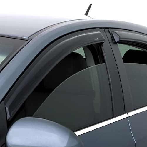 Auto Ventshade [AVS] Outside Mount Ventvisor | 2009 – 2019 Ford Fiesta (Sedan & Hatchback)- Smoke, 4 pc. | 94547