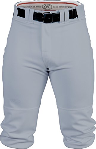 Rawlings mens Knee High baseball pants, Grey, Large US