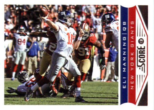 2013 Score NFL Football Card #137 Eli Manning