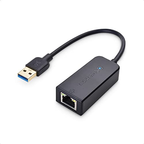 Cable Matters Plug & Play USB to Ethernet Adapter with PXE, MAC Address Clone Support (USB 3.0 to Gigabit Ethernet, Ethernet to USB, Ethernet Adapter for Laptop) Supporting 10/100/1000Mbps in Black