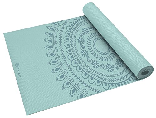 Gaiam Premium Print Yoga Mat, Marrakesh, 68″L x 24″W x 6mm Thick