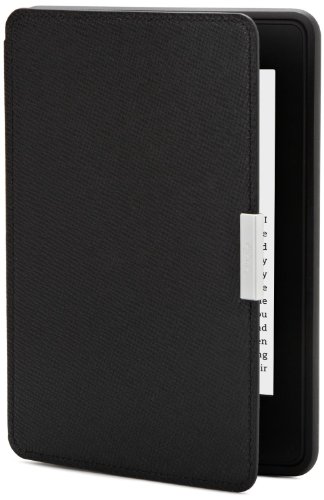 Amazon Kindle Paperwhite Leather Case, Onyx Black – fits all Paperwhite generations prior to 2018 (Will not fit All-new Paperwhite 10th generation)