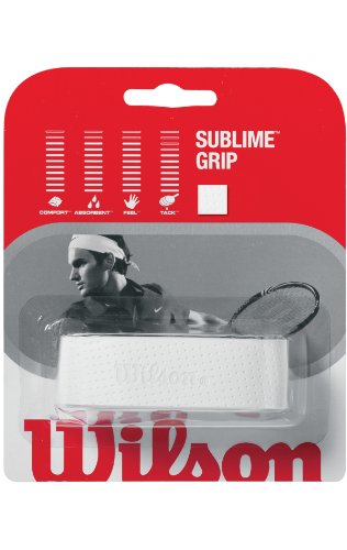 WILSON Sporting Goods Sublime Tennis Racket Replacement Grip, White