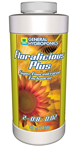 General Hydroponics Floralicious Plus, Vitality Plant Food, 2-0.8-0.5, 1 pt.