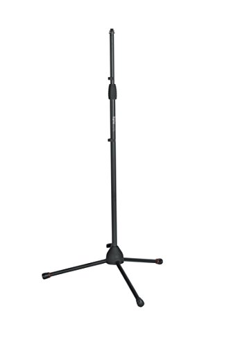 Gator Frameworks Standard Tripod Microphone Stand with Adjustable Height and Both 3/8″ and 5/8″ Adapters (GFW-MIC-2000)