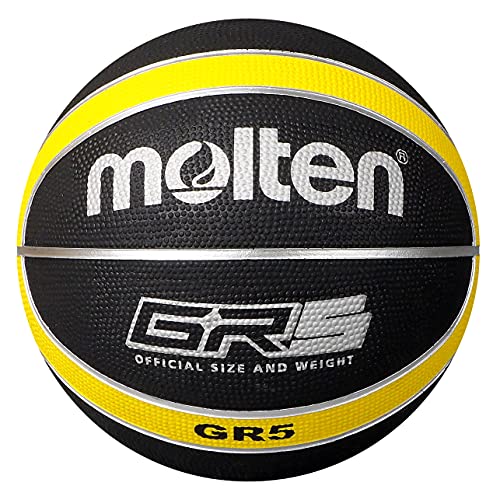 Molten Official Black/Yellow Rubber Basketball – Size 5