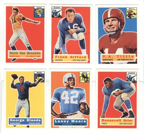 1956 Topps Archives Football Complete Set – 120 cards including George Blanda Frank Gifford YA Tittle (reprint set 1994)
