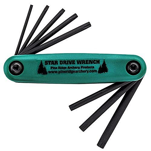 Pine Ridge Archery Star Drive Wrench, Heavy Duty Bow Repair Tool, Rust and Corrosion Resistant