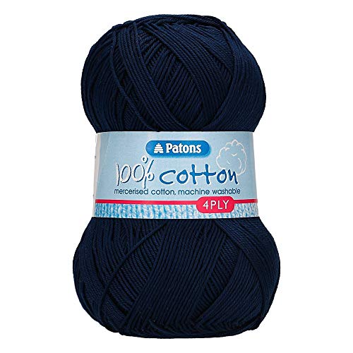 Patons 100% Cotton 4 Ply – Navy (1124)