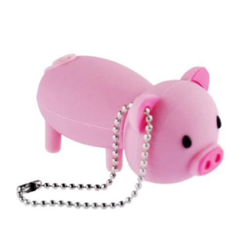 16GB USB Flash Drive Rubber Piggy Pig Shaped 16G Memory Stick USB 2.0 U Disk – Pink