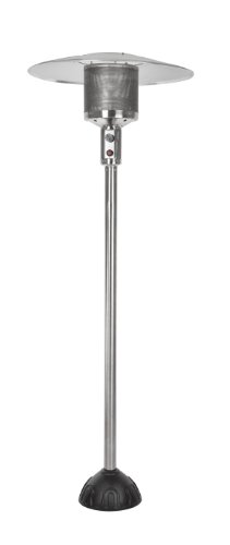 Fire Sense 61445 Natural Gas Patio Heater 45,000 BTU With Piezo Ignition System CSA Approved For Commercial & Residential – Stainless Steel