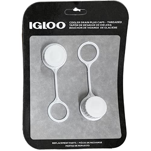 Igloo Cooler Threaded Drain Plug Caps with Plastic Tether 20049