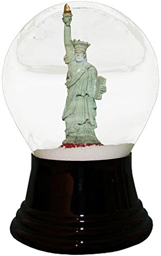 Alexander Taron Importer PR4612 Perzy Snowglobe, Medium Statue of Liberty-5″ H W x 3″ D, Gray
