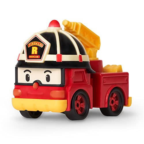 Robocar Poli, Roy DIE-CAST Metal Toy Cars, Fire Truck Toys (Non-Transforming Diecast Figure Vehicles), Kids for Ages 3 and up, Holiday Kids Gift