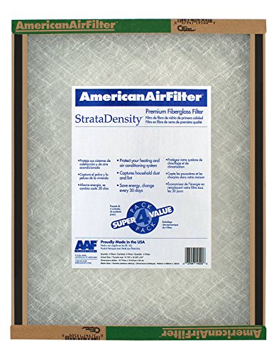American Air Filter 20″ X 30″ X 1″ StrataDensity Fiberglass Air Filter – 220-716-051 (Qty 12)