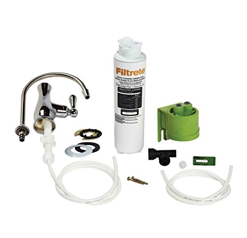 Filtrete High Performance Drinking Water Filtration System, Single Stage PLUS, Maximum Filtration (Sediment, CTO, Cysts, Lead, Select VOCs and Pharmaceuticals)