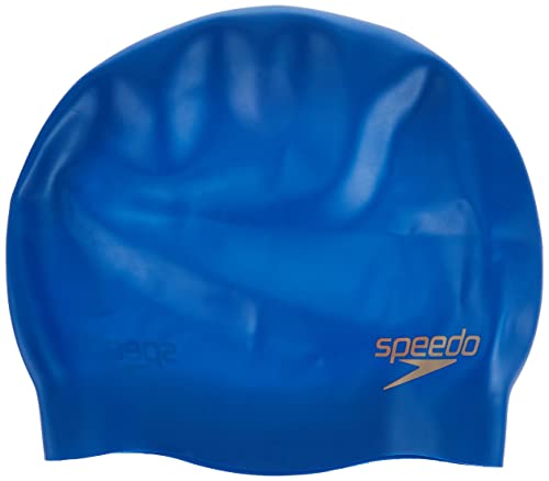 Speedo Adult Size Royal Blue Moulded Silicone Swim Cap