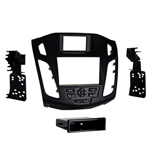 Metra 99-5827B Double/Single DIN Radio Installation Kit for 2012-Up Ford Focus, Black