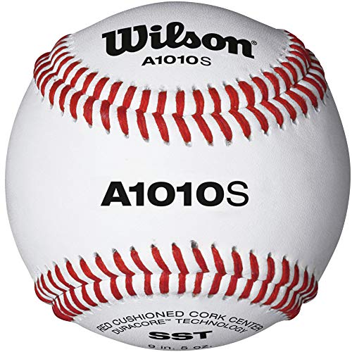 WILSON Practice and Soft Compression Baseballs, A1010, Blem (One Dozen), White & Red (A1011)