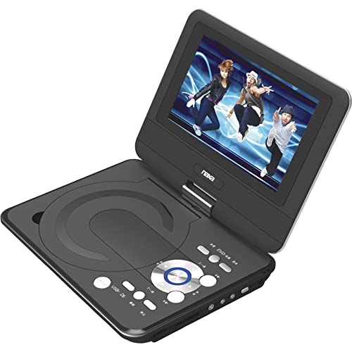 NAXA Electronics NPD-952 9-Inch TFT LCD Swivel Screen Portable DVD Player with USB/SD/MMC Inputs