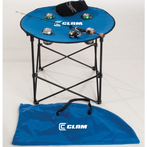 Clam 9181 Quick-Pack Table Round with Carry Case