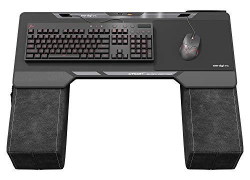 Couchmaster CYCON² Black Edition – Couch Gaming Desk for Mouse & Keyboard (for PC, PS4/5, Xbox One/Series X), Ergonomic lapdesk for Couch & Bed
