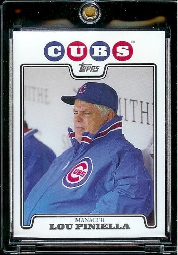 2008 Topps Baseball Cards # 329 Lou Piniella – Manager – Chicago Cubs – MLB Baseball Trading Card