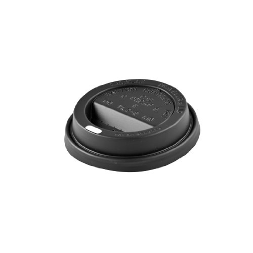 Solo TL38B2-0004 Black Traveler Plastic Lid – For Solo Paper Hot Cups (Case of 1000)
