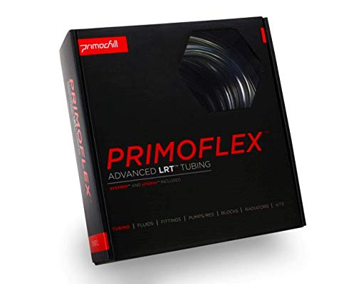 PrimoChill PrimoFlex LRT Custom Watercooling Flexible Tubing -7/16in.ID x 5/8in.OD, 10 feet Bundled with System Prep and Coolant, Made with Premium Materials, Proudly Made in The USA – Crystal Clear