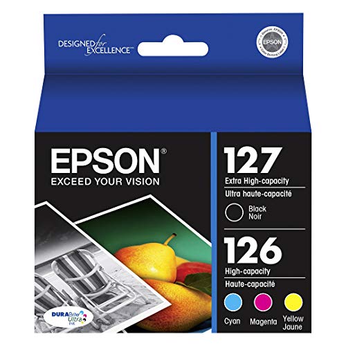 Epson T127120-BCS DURABrite Ultra Black & Color Combo Pack Extra High Capacity – -Cartridge – -Ink