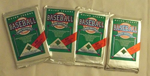 1990 Upper Deck Major League Baseball Trading Cards 4 Packs