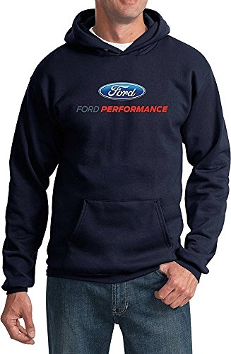 Ford Performance Racing Hooded Sweatshirt Pullover Ford Motor Power Racing Men’s Hoodie Navy Blue,Medium