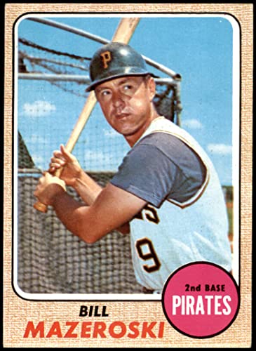1968 Topps # 390 Bill Mazeroski Pittsburgh Pirates (Baseball Card) EX/MT Pirates