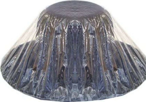 Hat Protector,clear Plastic with Elastic for a Perfect Fit,one Size Fits All. (Pack of 6)